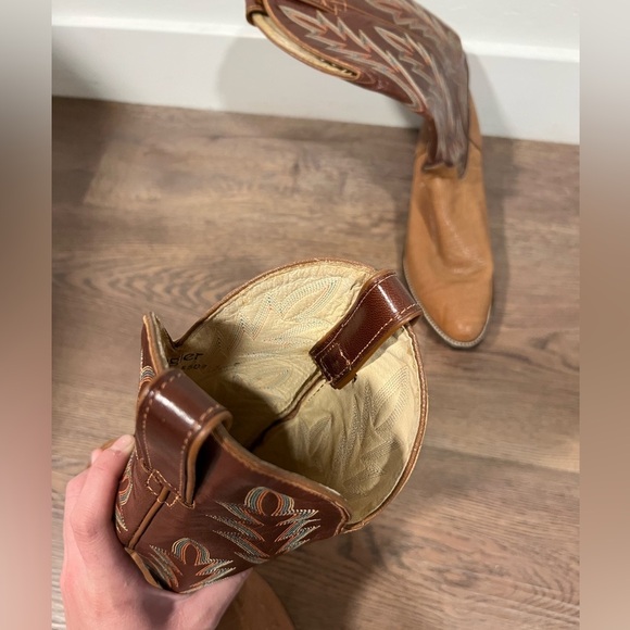 Vintage Wrangler Cowboy Boots Men’s 8 - Picture 15 of 17